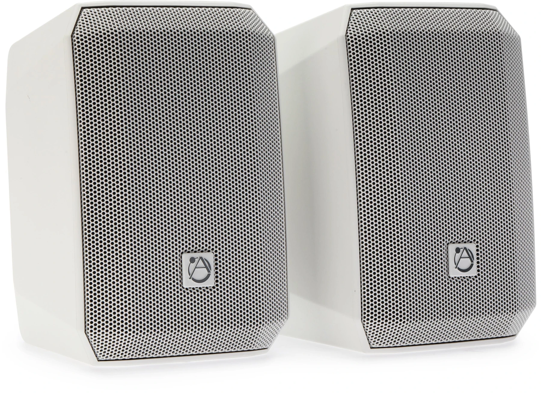 AtlasIED AS-4T 4英寸160瓦70V/100V表面安装扬声器 - 白色（一对）
