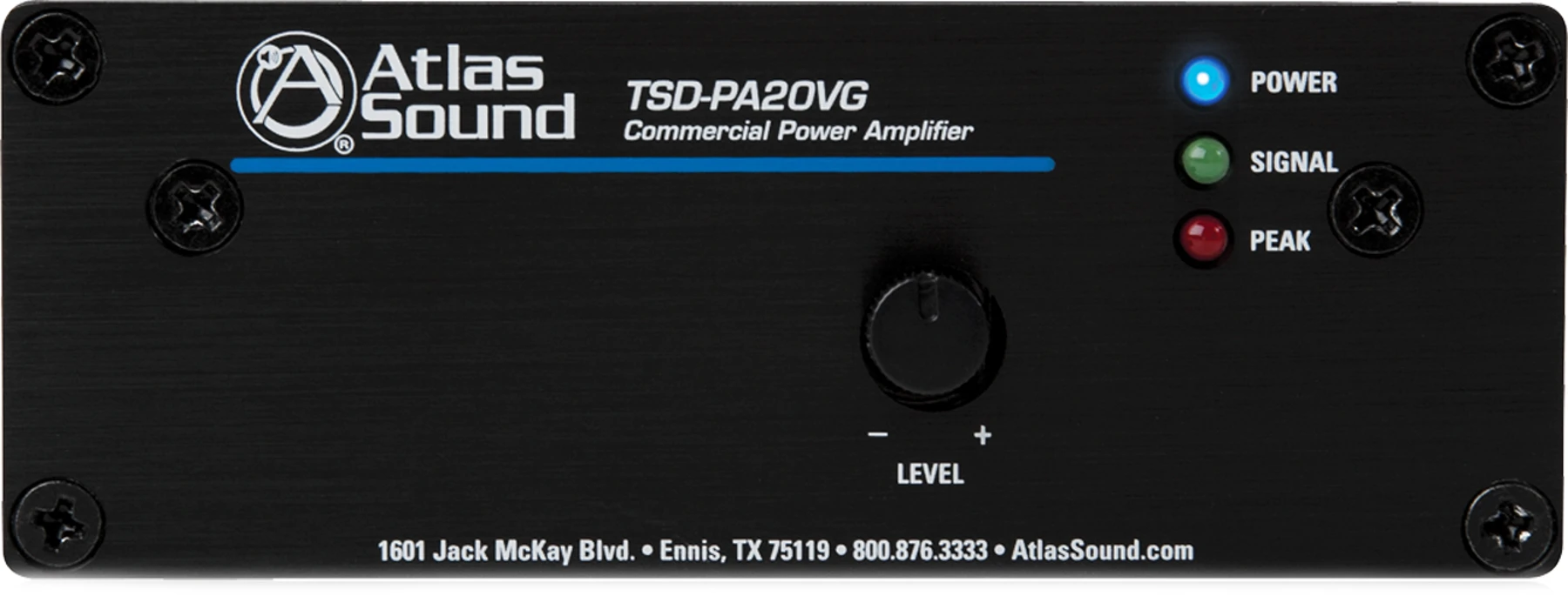 AtlasIED TSD-PA20VG 20瓦单通道功率放大器