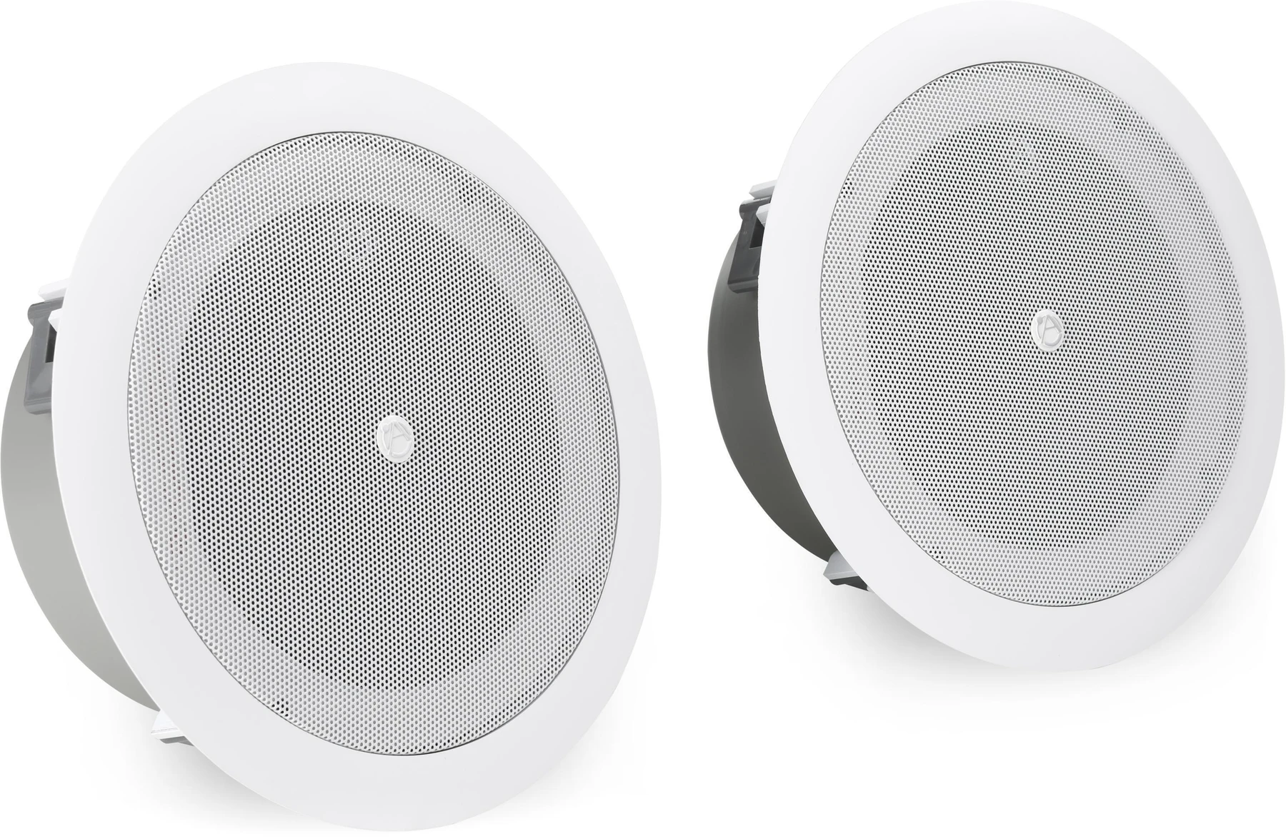 AtlasIED FAP42TC 4 英寸 16W 70V/100V 超薄型吸顶扬声器（一对）- 白色