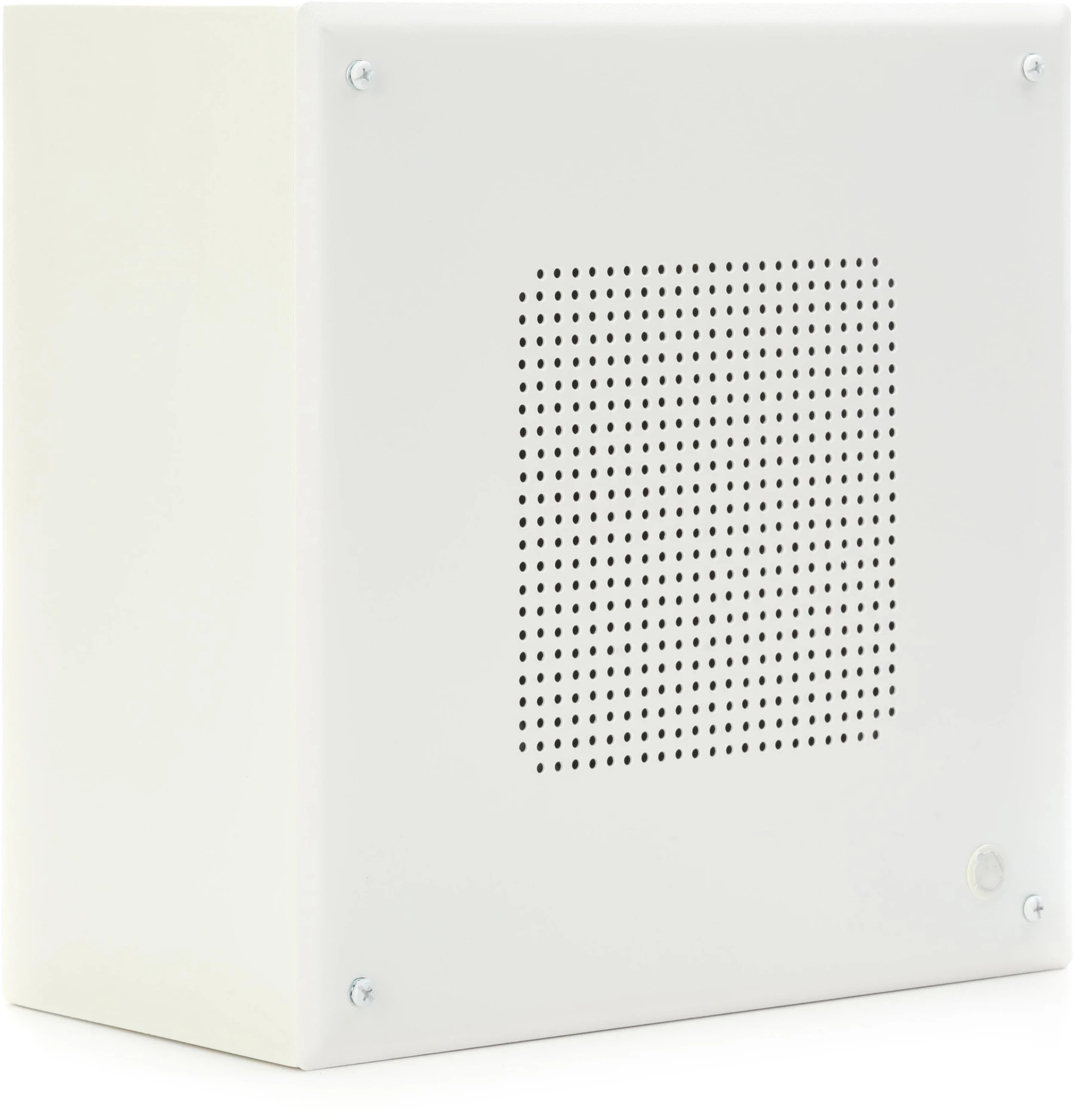 AtlasIED SBMS 8 英寸 4W 25V/70V 开放式天花表面安装扬声器，带外壳 - 白色