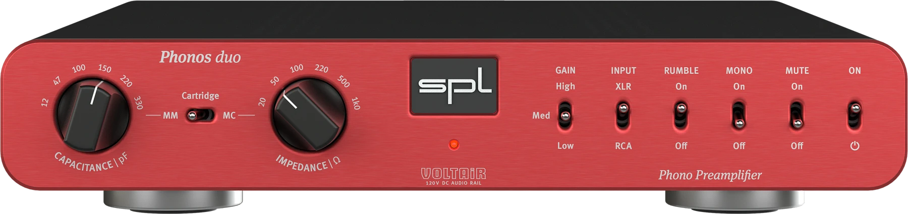 SPL Phonos Duo 唱头前置放大器 - 红色