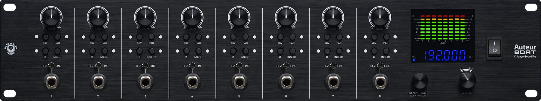 Black Lion Audio Auteur 8DAT 麦克风前置放大器