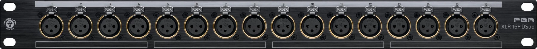 Black Lion Audio PBR XLR 16F DSub 跳线盘