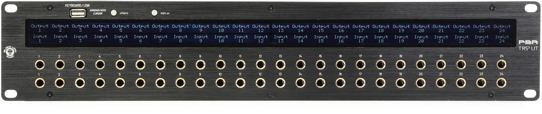Black Lion Audio PBR TRS3 LIT 48点镀金 TRS 跳线盘