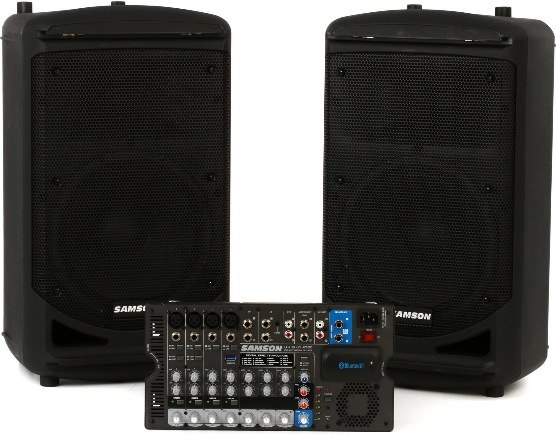 Samson Expedition XP1000 10 通道 1,000W 便携式扩声系统
