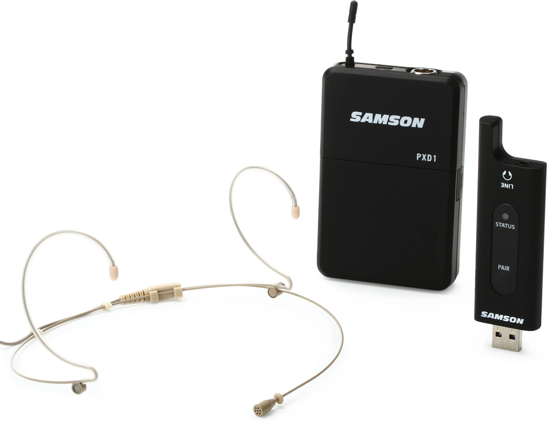 Samson XPD2 配 DE5 头戴式耳麦的 USB 数字无线系统