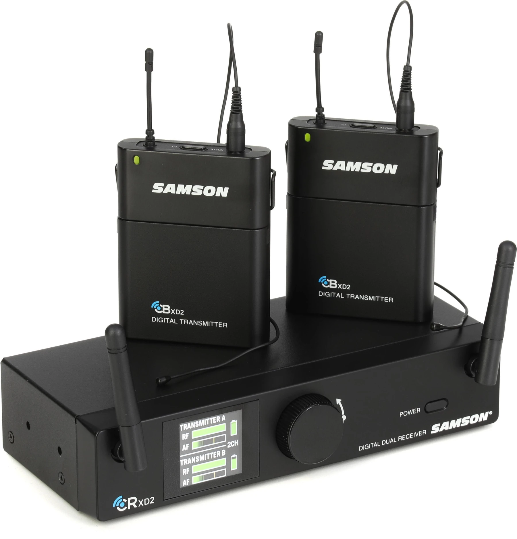 Samson Concert XD2 数字无线领夹麦克风系统 - 1.9GHz