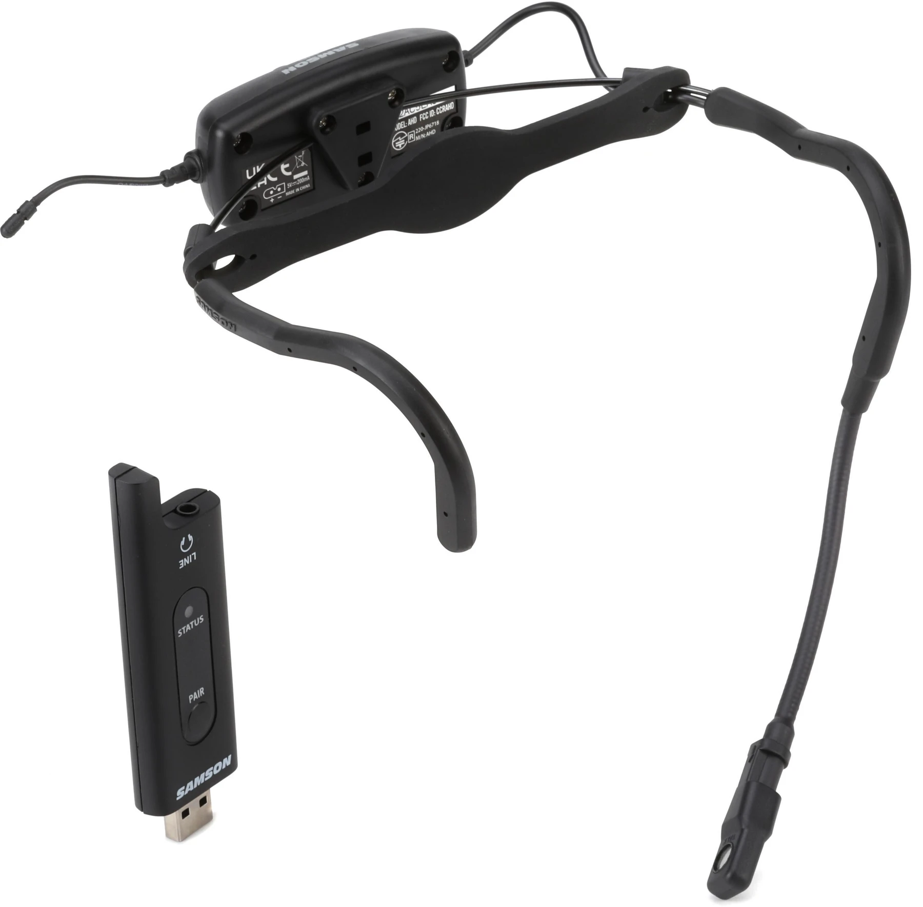 Samson AirLine XD 健身头戴式 USB 数字无线系统 - 2.4 GHz