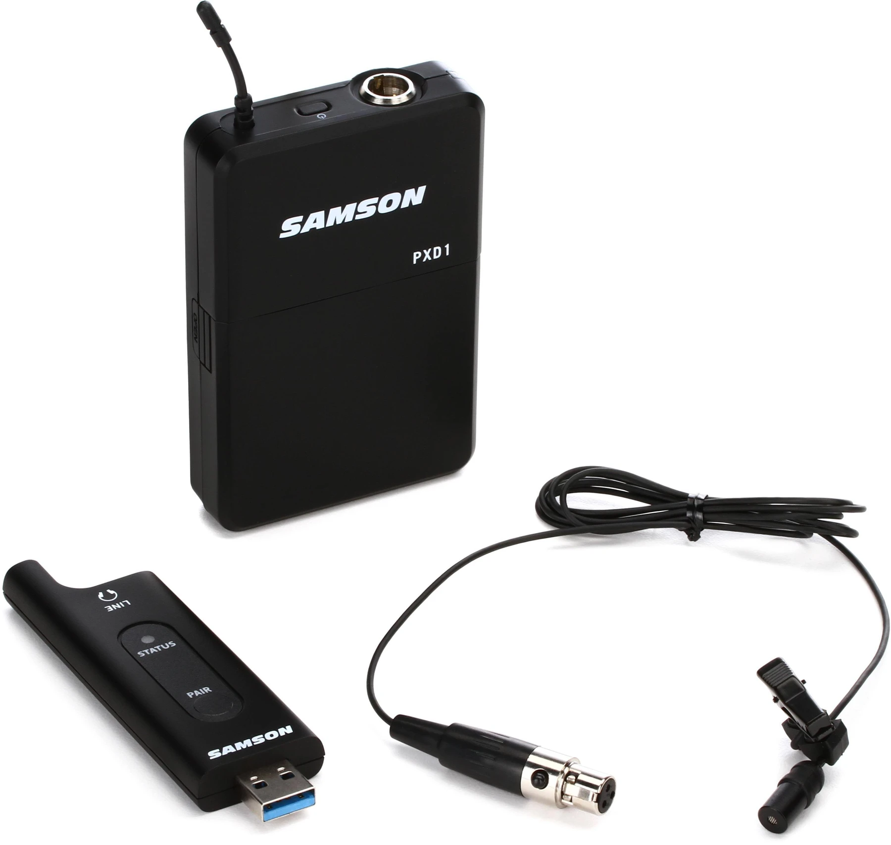Samson XPD2 配备 LM8 领夹麦克风的领夹式 USB 数字无线系统