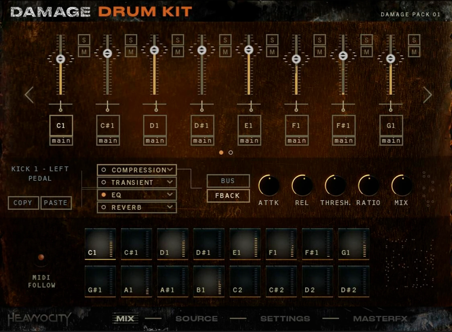 Heavyocity Damage Drum Kit 虚拟乐器