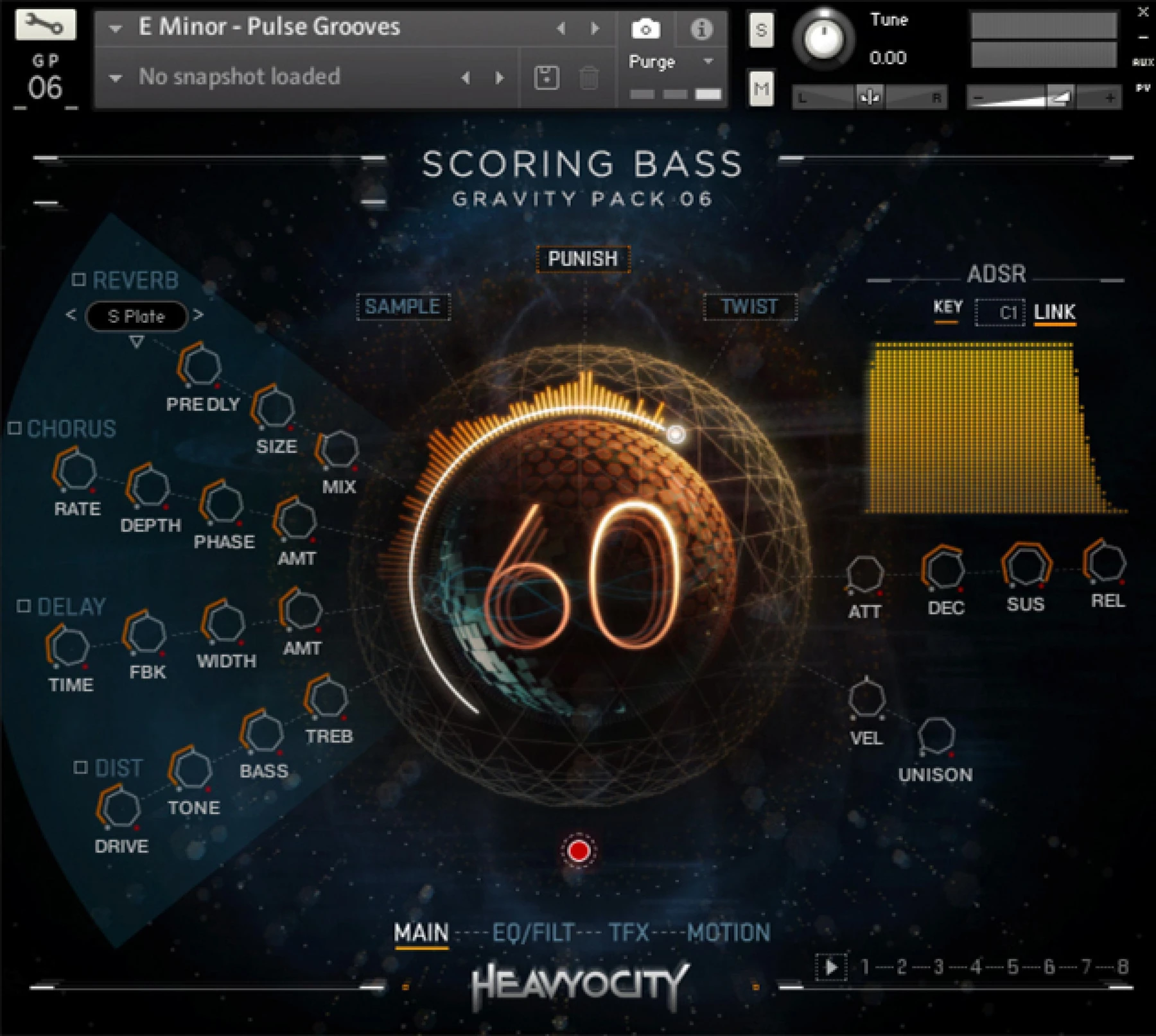 Heavyocity Scoring Bass：Gravity Pack 06 电影感低音吉他乐器