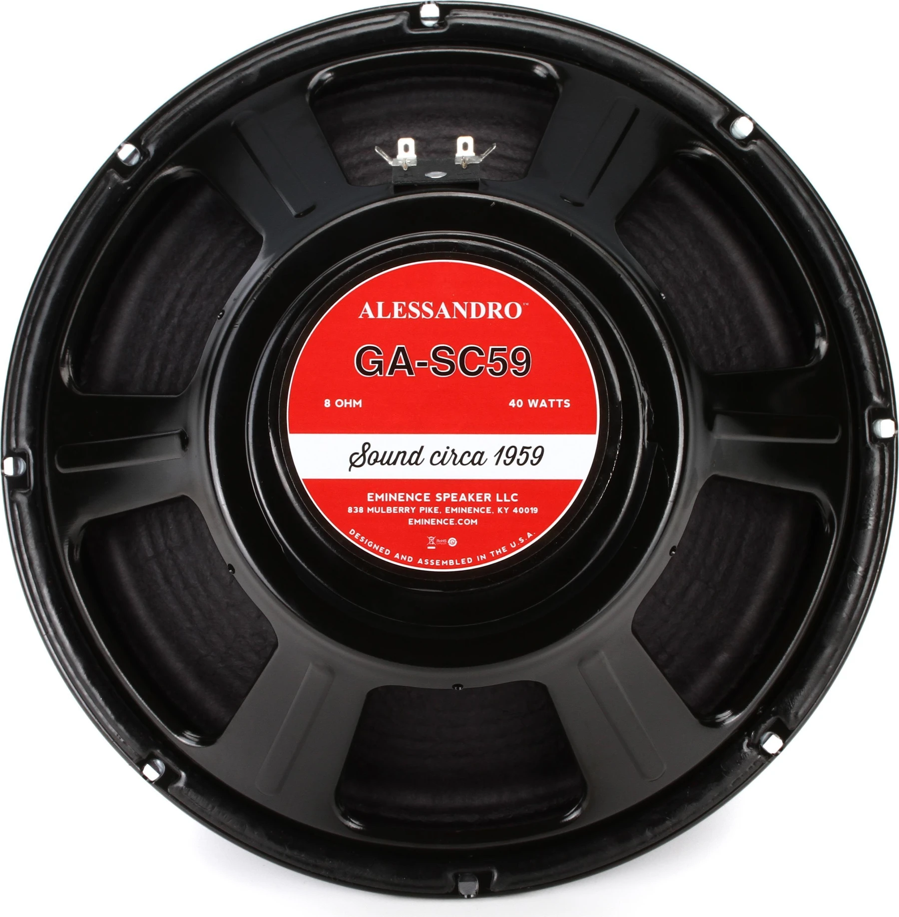 Eminence GA-SC59 Alessandro 签名款 12 英寸替换式吉他音箱扬声器 - 8 欧姆