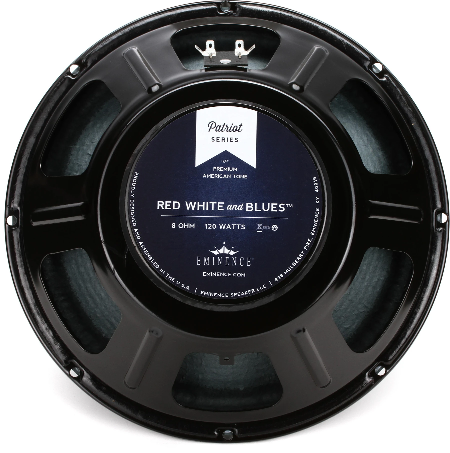 Eminence Red White and Blues 12英寸 120瓦吉他音箱替换式扬声器 - 8欧姆