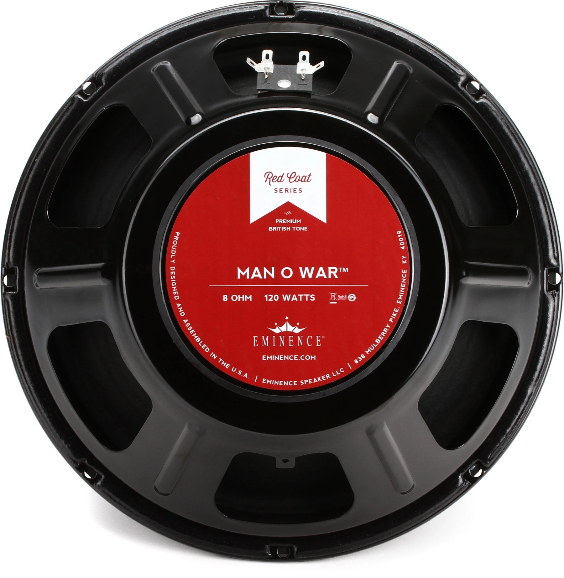 Eminence Man O War 12英寸 120瓦替换式吉他音箱扬声器 - 8欧姆