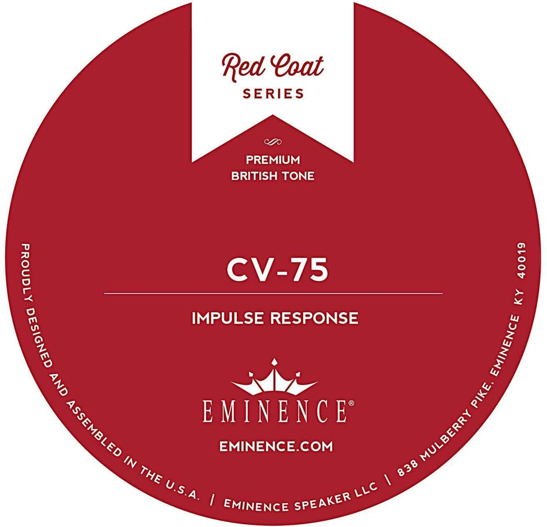Eminence CV-75 扬声器脉冲响应