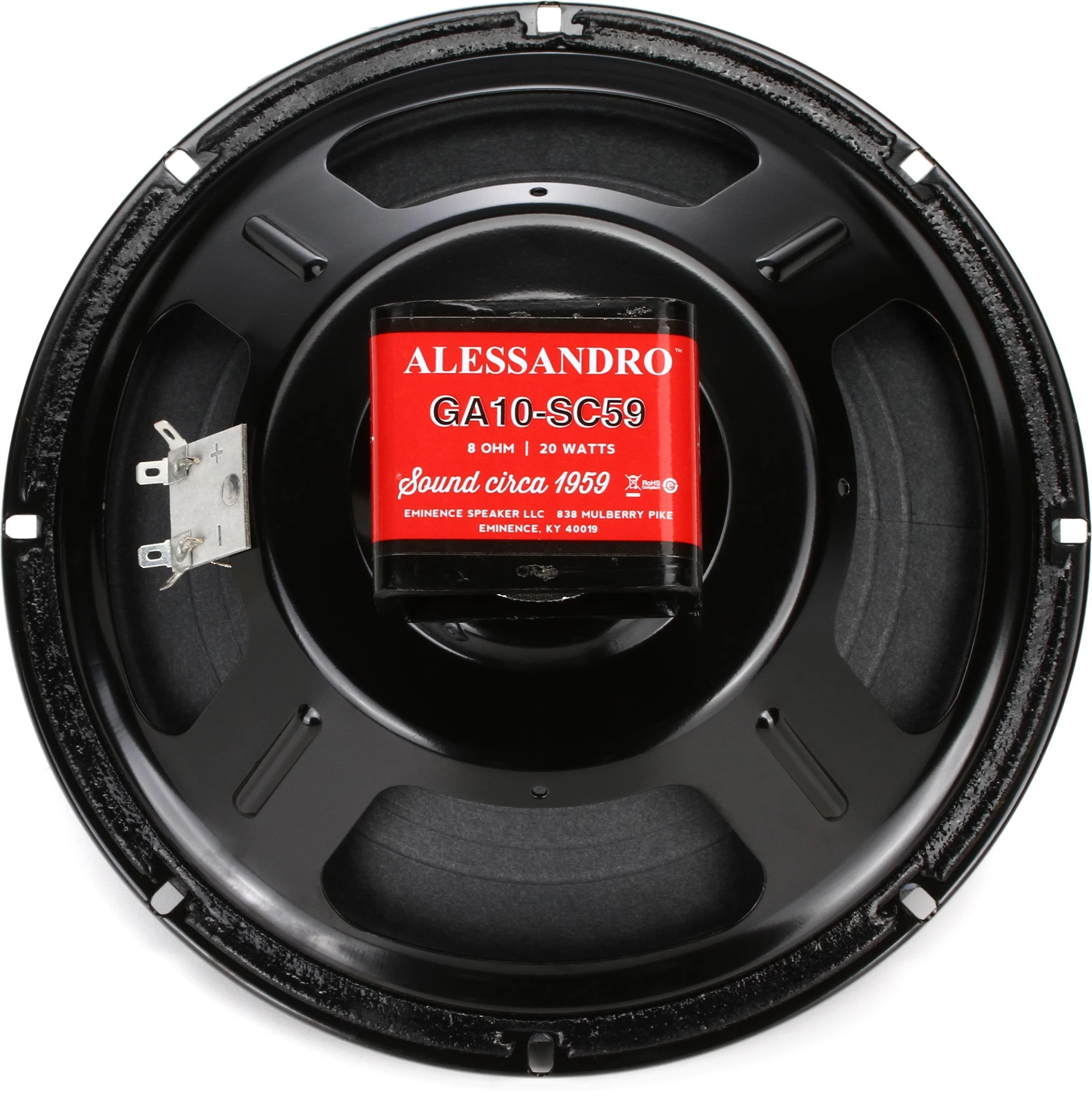 Eminence GA10-SC59 Alessandro 签名款 10 英寸 20 瓦替换用吉他音箱扬声器 - 8 欧姆