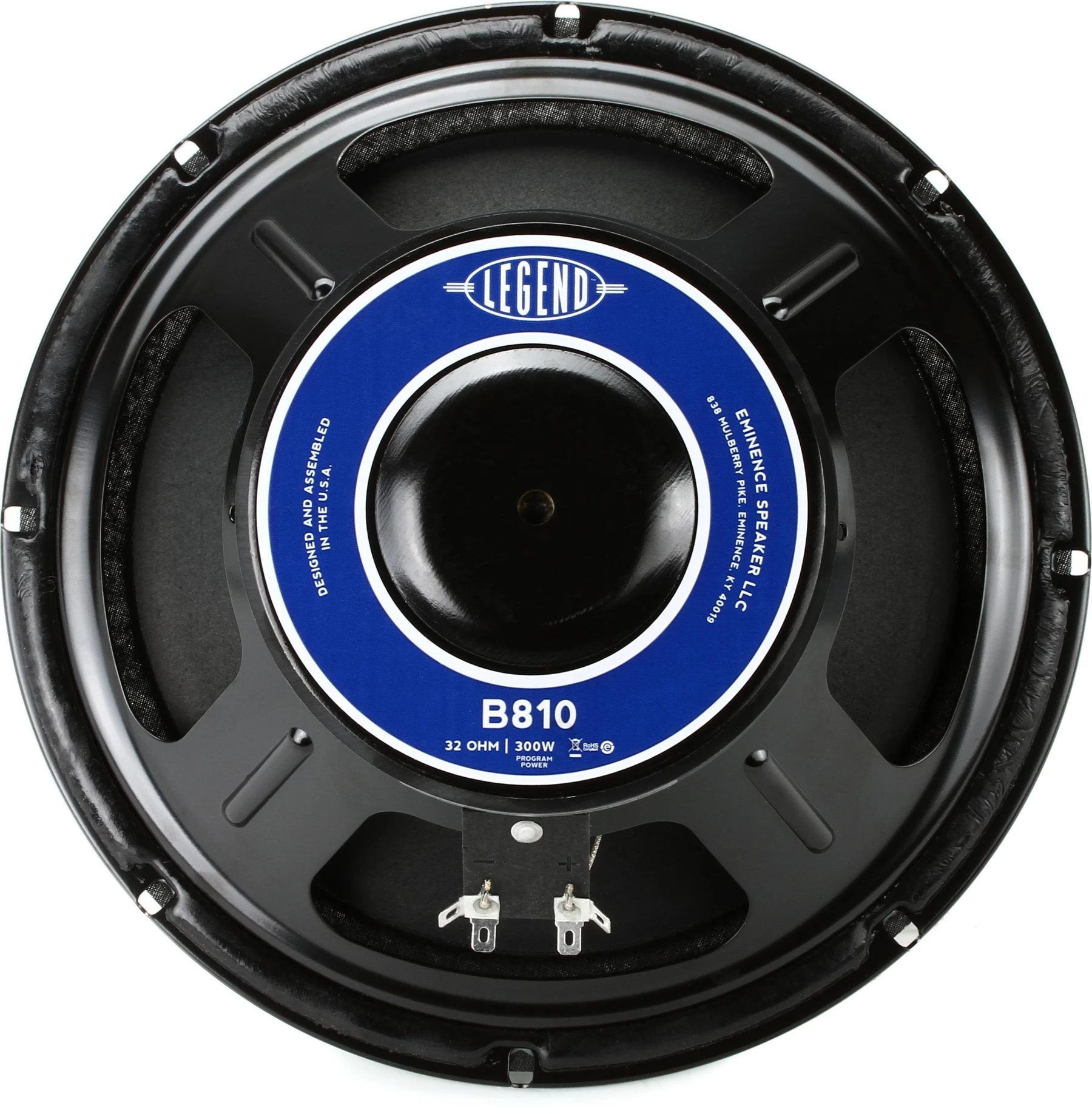 Eminence Legend B810 10 英寸 150 瓦替换用贝斯音箱扬声器 - 32 欧姆
