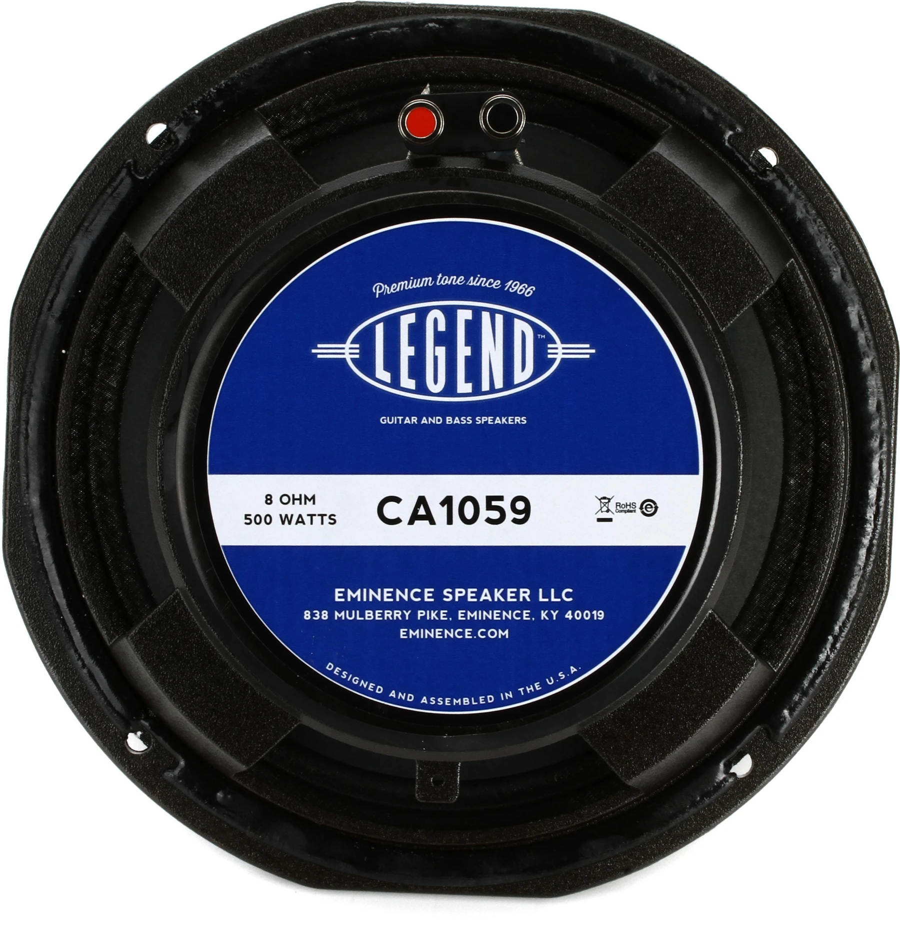 Eminence Legend CA1059 10 英寸 500 瓦替换用贝斯音箱扬声器 - 8 欧姆