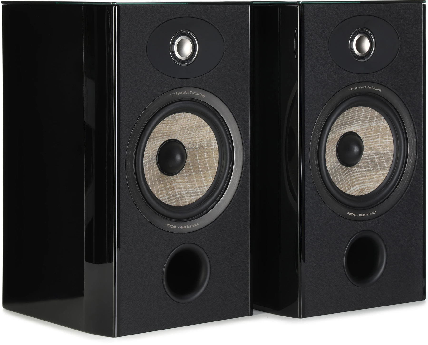 Focal Aria Evo X N°1 书架式扬声器 - 黑色高光（双只装）