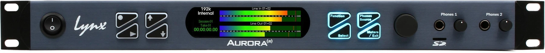 Lynx Aurora (n) 16-HD2 16通道AD/DA转换器，配备AES I/O和HDX接口