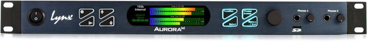 Lynx Aurora (n) 8-HD2 8通道 AD/DA 转换器，配备两张 LM-PRE4 卡和 HDX 接口