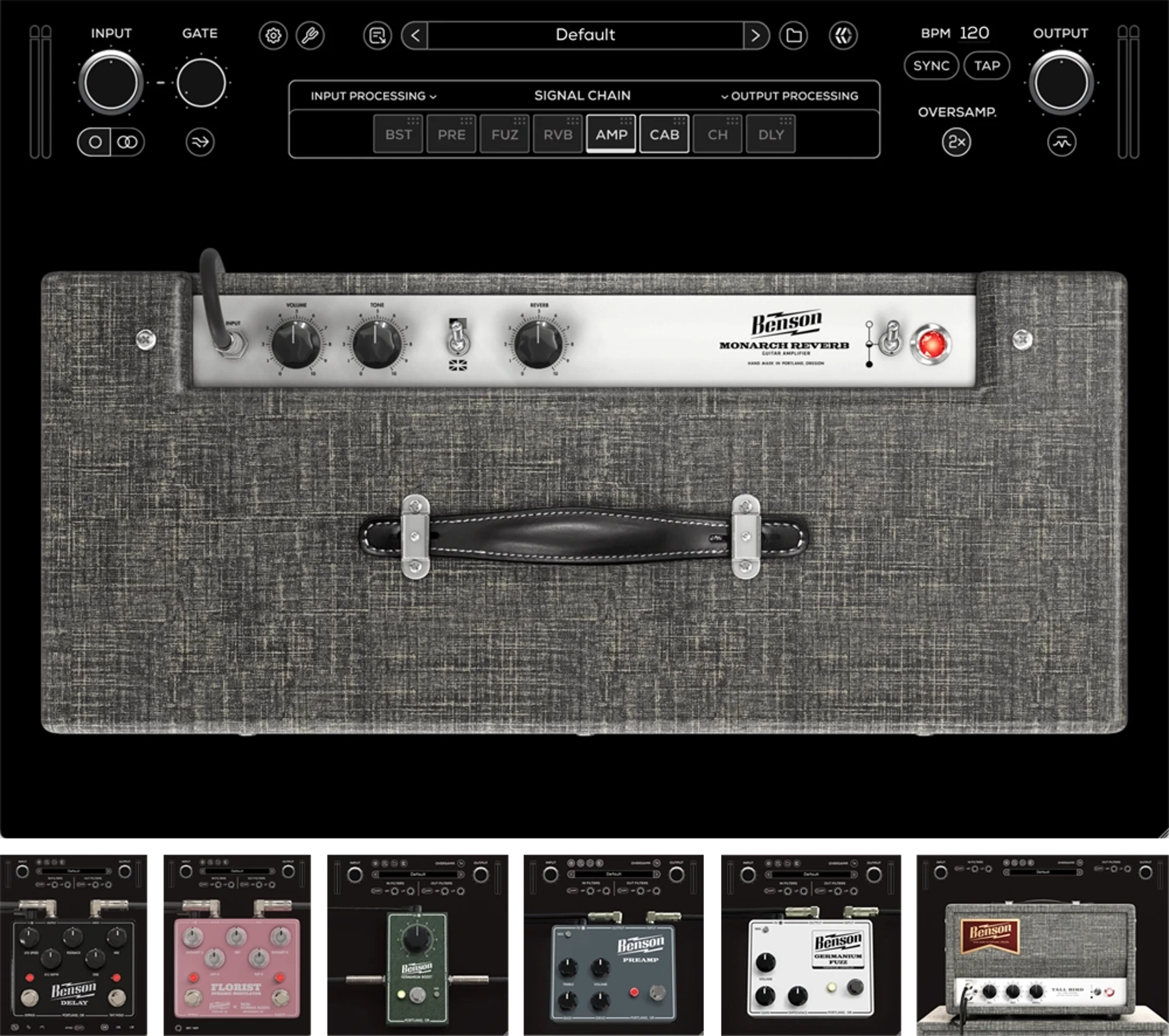 MixWave Benson Monarch Collection Guitar Amp and FX Bundle