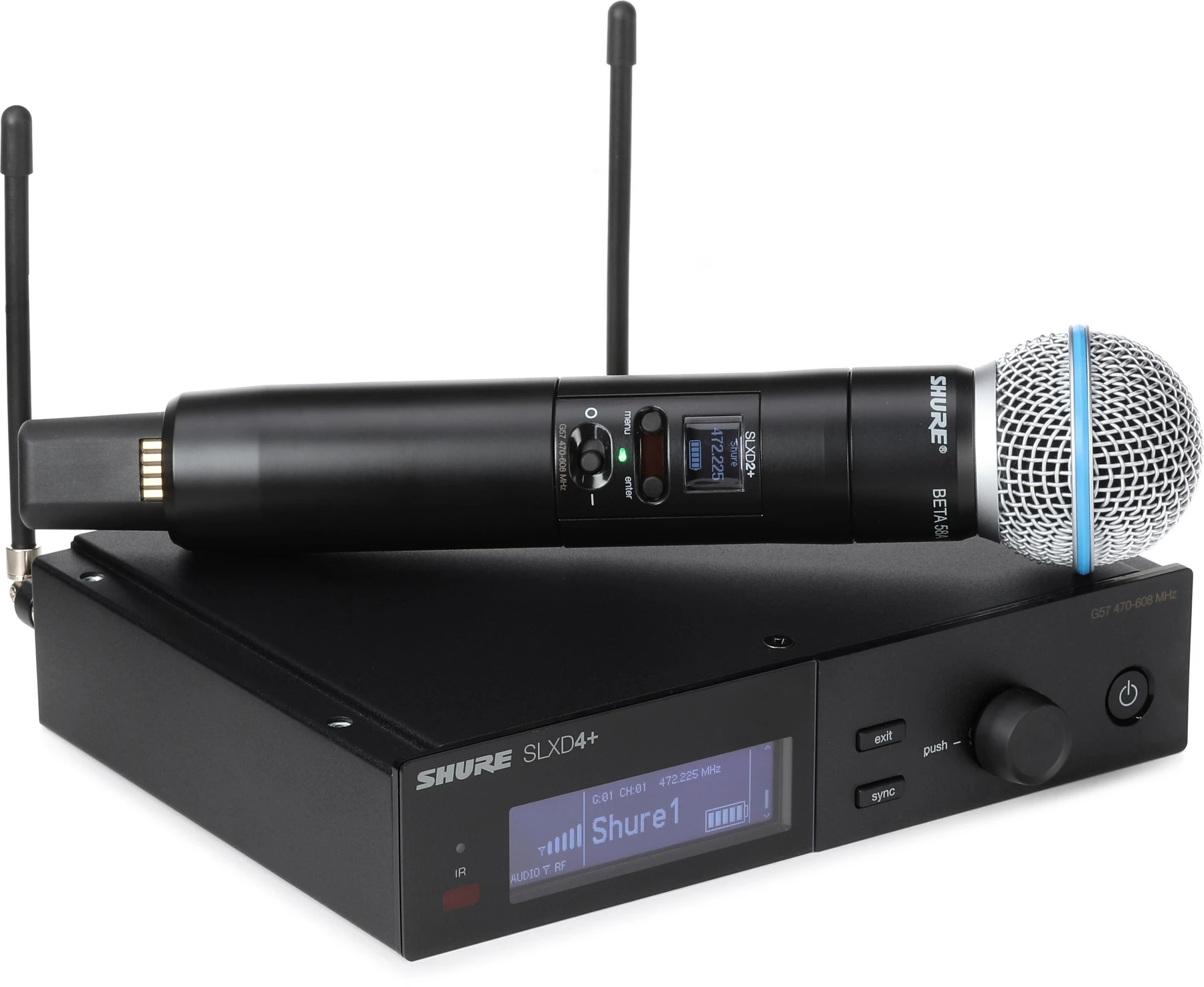 Shure SLXD24+/B58 数字无线手持系统 - G57 频段