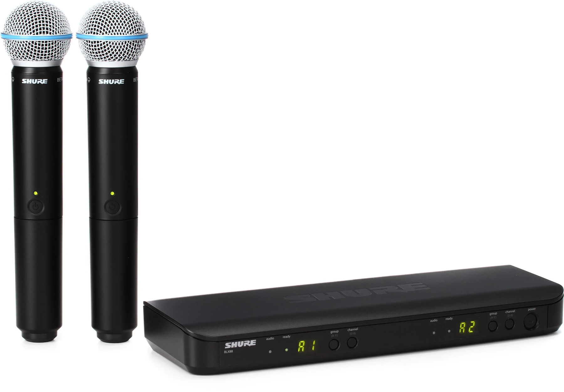 Shure BLX288/B58 双通道无线手持麦克风系统 - H9 频段