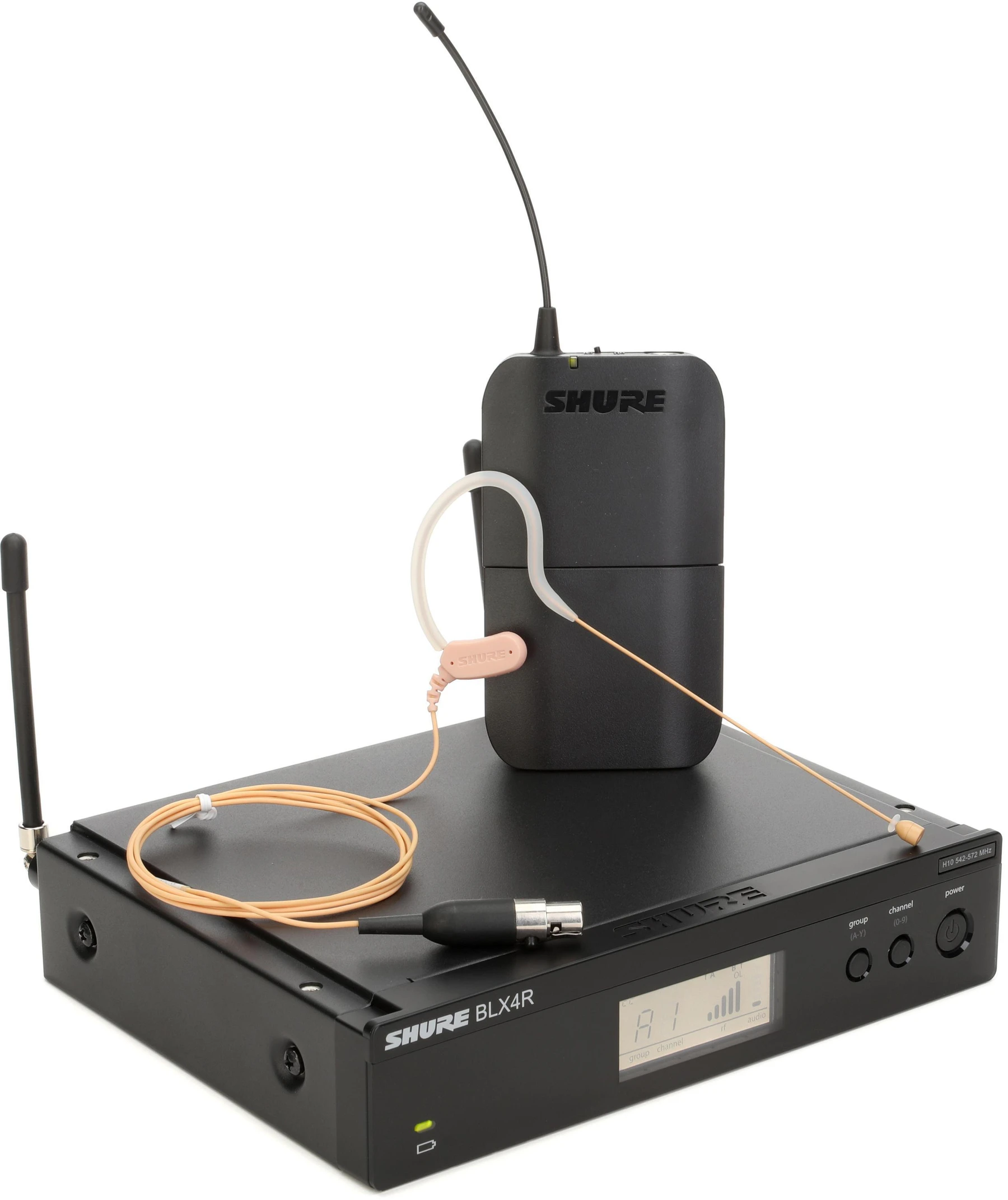 Shure BLX14R/MX53 无线头戴式麦克风系统 - H10 频段