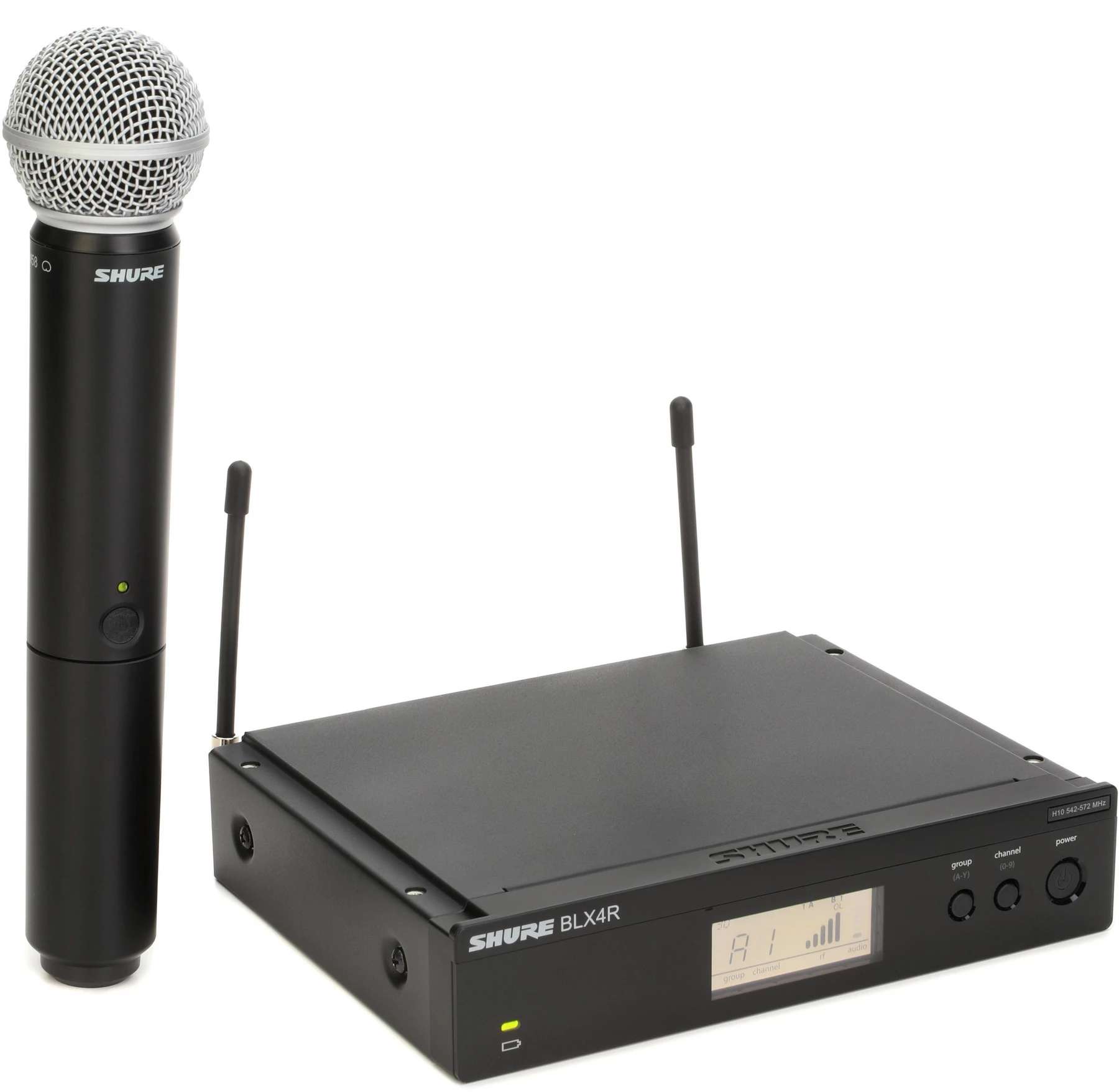 Shure BLX24R/SM58 无线手持麦克风系统 - H10 频段