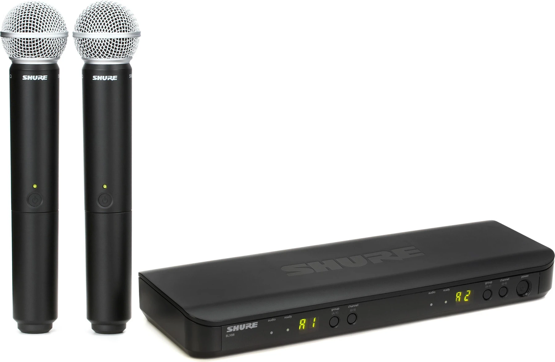 Shure BLX288/SM58 无线双手持麦克风系统 - J11 频段