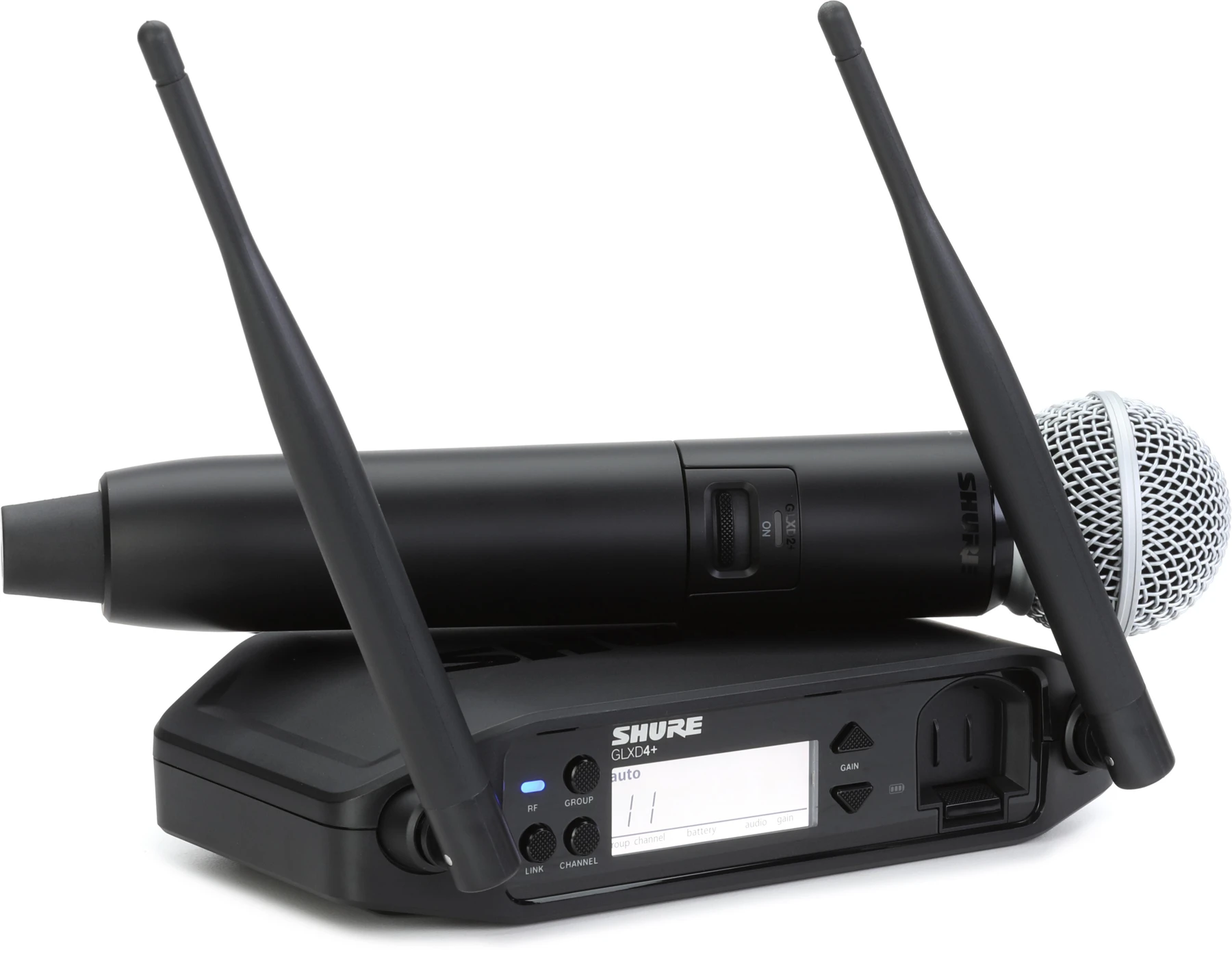 Shure GLXD24+/SM58 配备 SM58 音头的数字无线手持系统