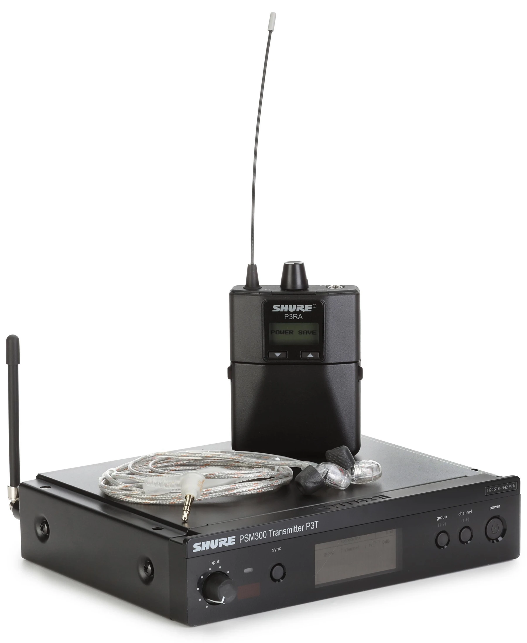 Shure PSM300 P3TRA215CL 无线入耳式监听系统 - H20 频段