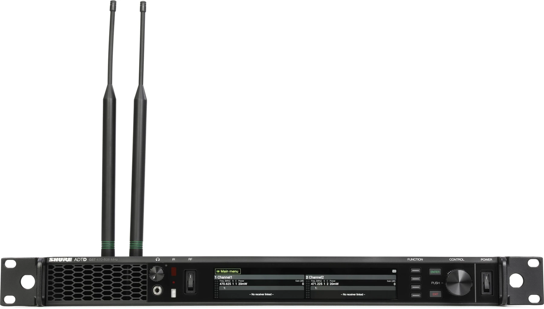 Shure ADTD Axient Digital PSM 无线双通道发射机 - G57 频段（470-608MHz）