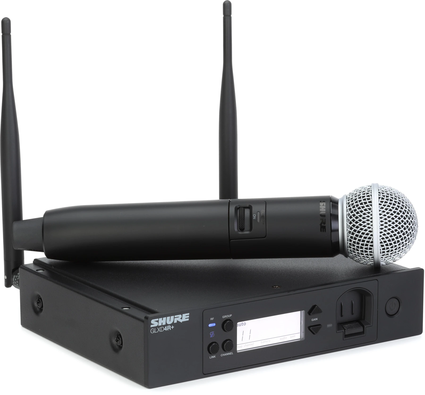 Shure GLXD24+/SM58 配备 SM58 音头的数字无线机架式系统