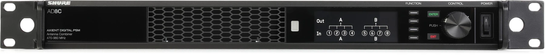 Shure AD8C Axient Digital PSM 8 端口合路器 - 470-960MHz