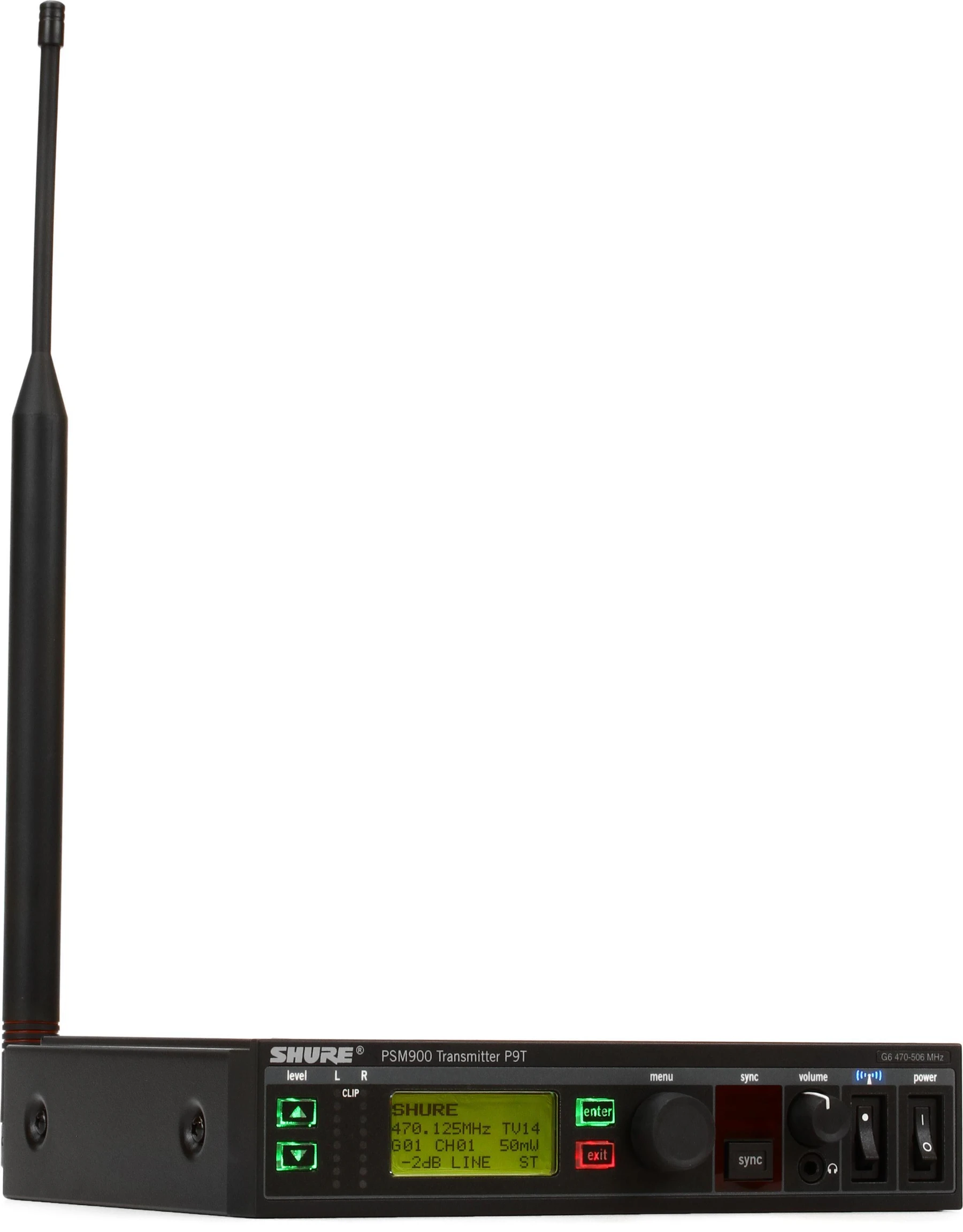 Shure P9T 无线发射机 - G6 频段，470-506 MHz