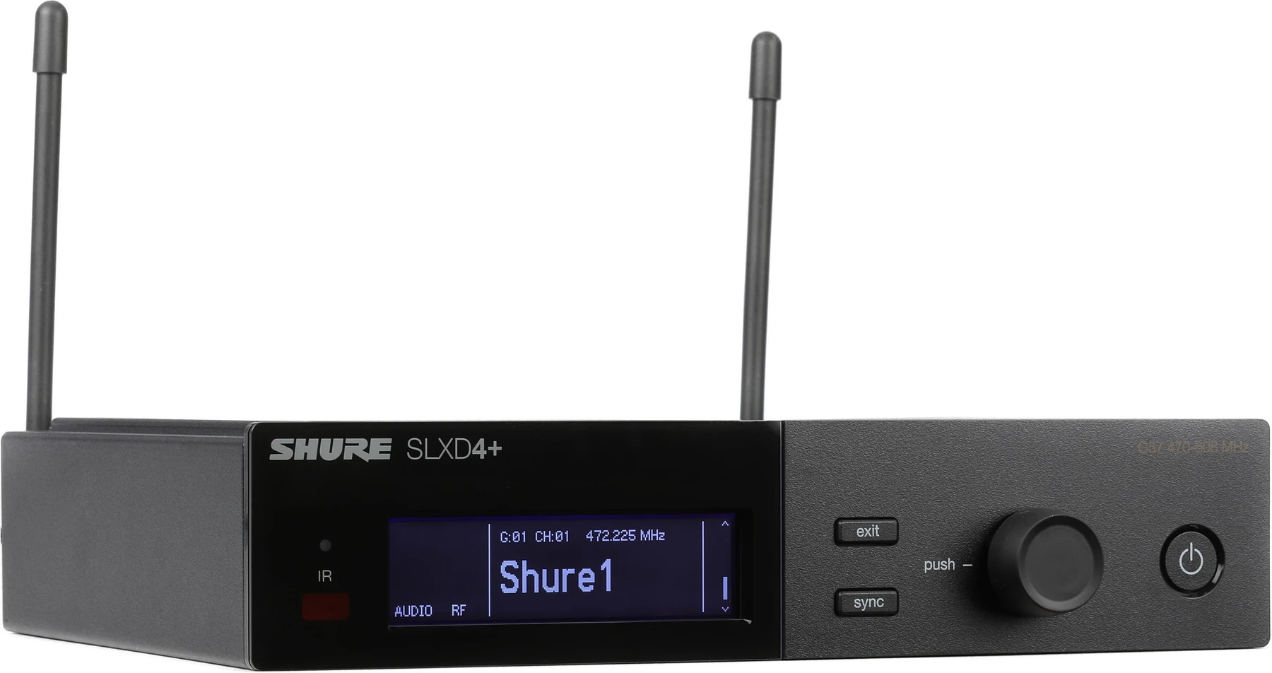 Shure SLXD4+ 数字无线接收机 - G57 频段