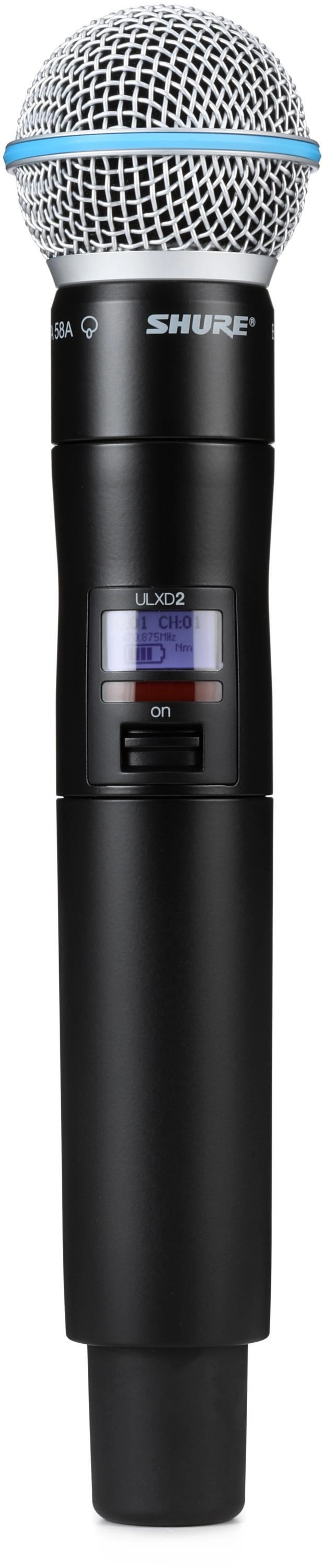 Shure ULXD2 数字手持发射机 - Beta58A 音头