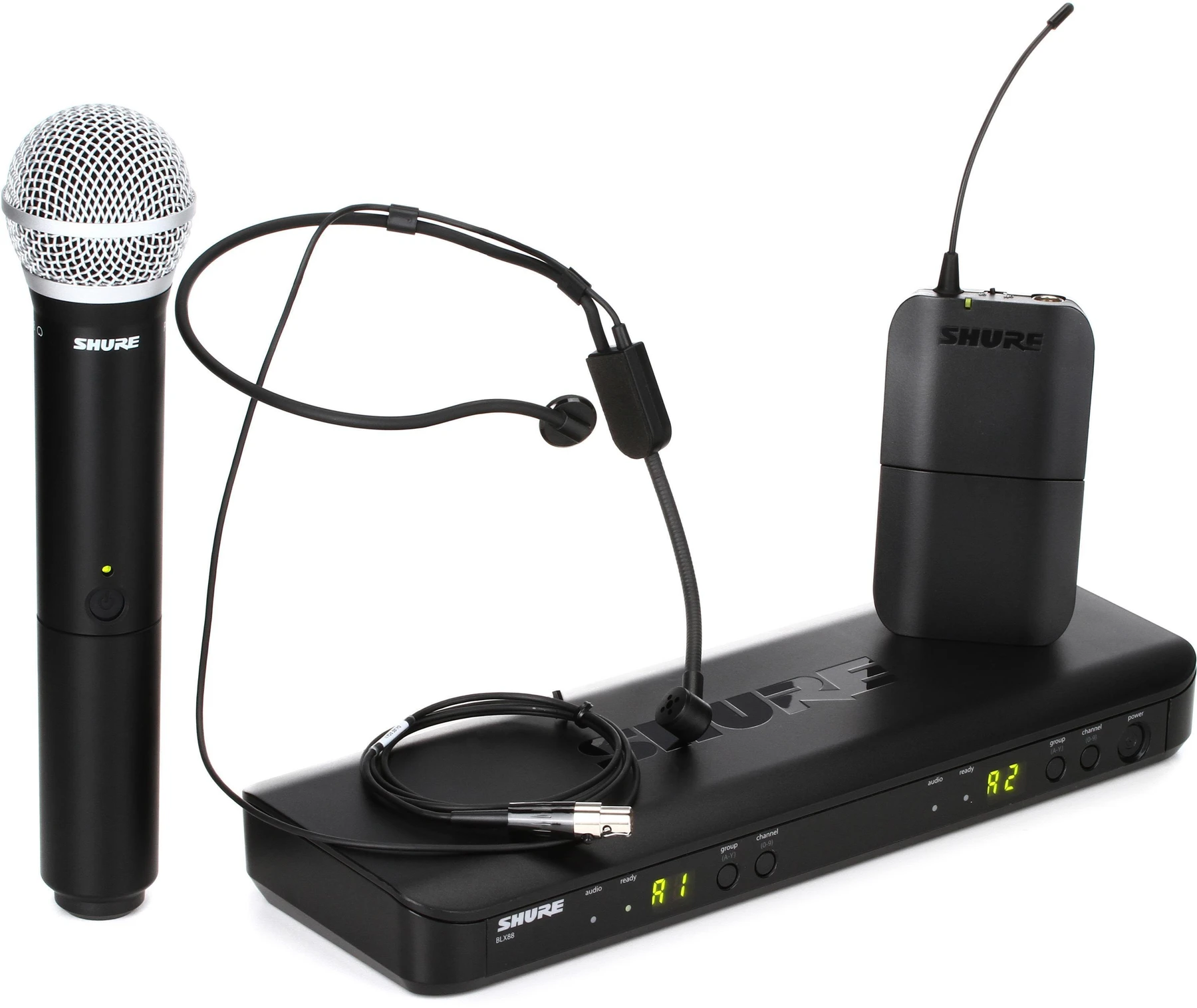 Shure BLX1288/P31 双通道无线组合系统 - H10 频段