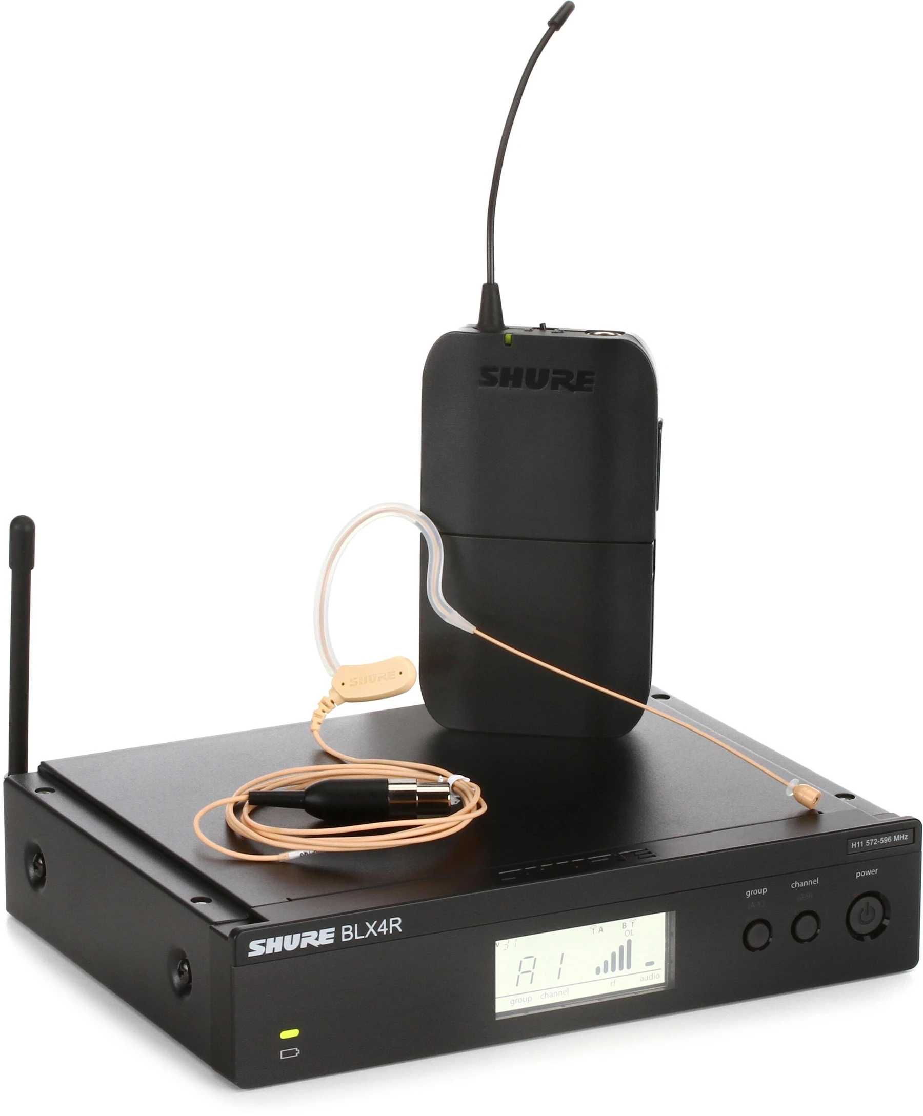 Shure BLX14R/MX53 无线头戴式麦克风系统 - H11 频段
