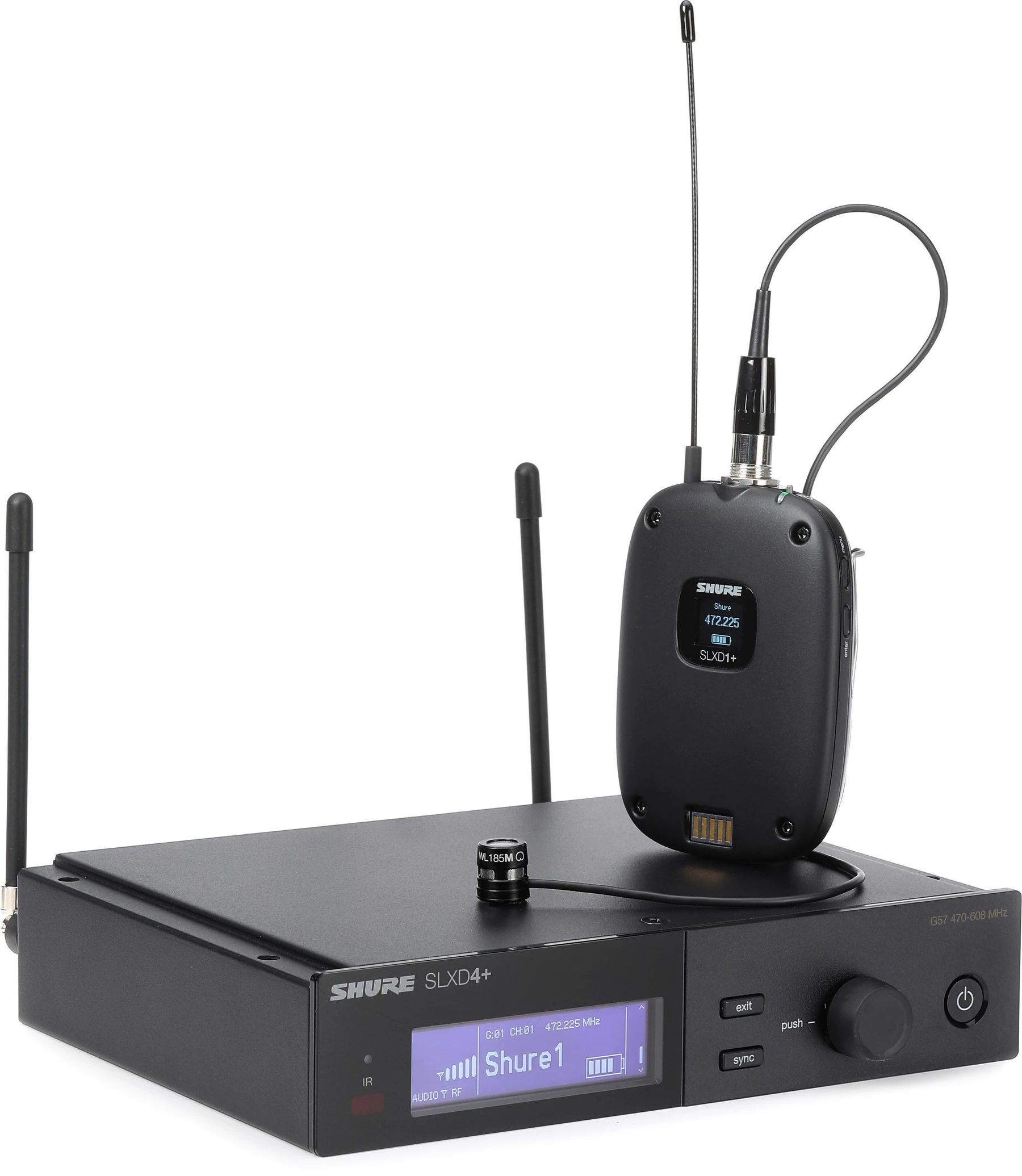 Shure SLXD14+/85M 无线领夹式麦克风系统 - G57 频段