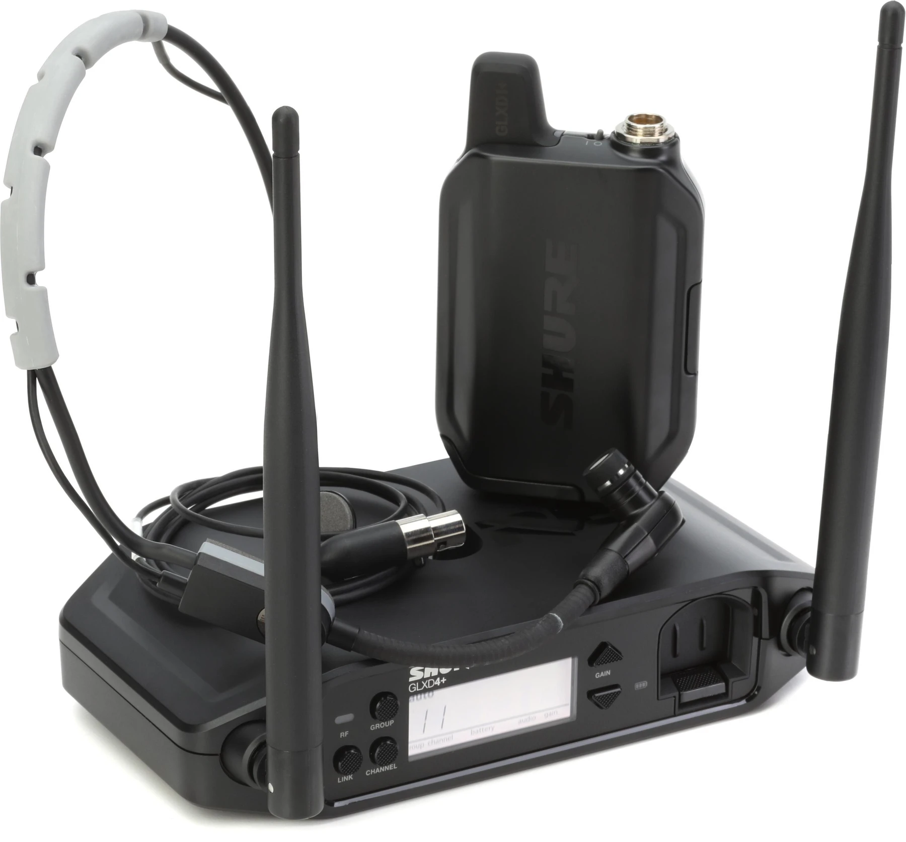 Shure GLXD14+/SM35 数字无线头戴式系统，配备 SM35 麦克风
