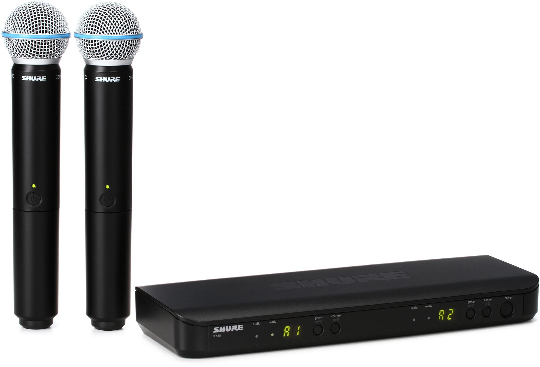 Shure BLX288/B58 双通道无线手持麦克风系统 - J11 频段