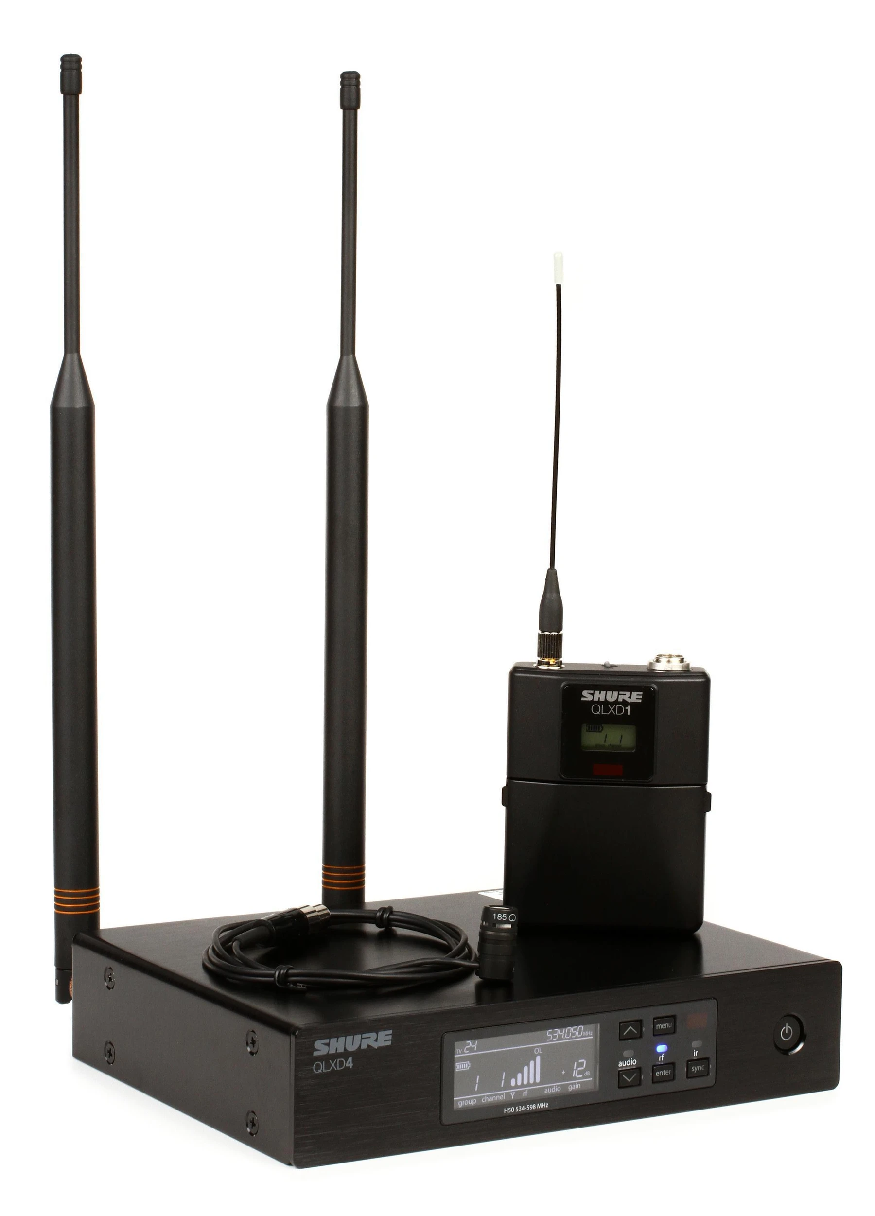 Shure QLXD14/85 无线心形指向性领夹式麦克风系统 - H50 频段