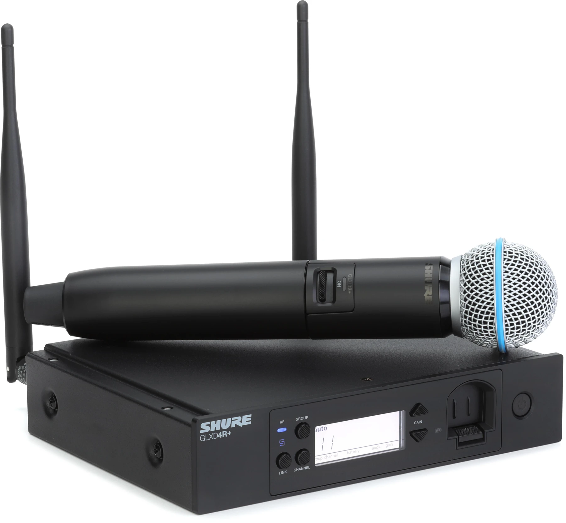 Shure GLXD24R+/B58A 数字无线手持系统，配 BETA58A 音头
