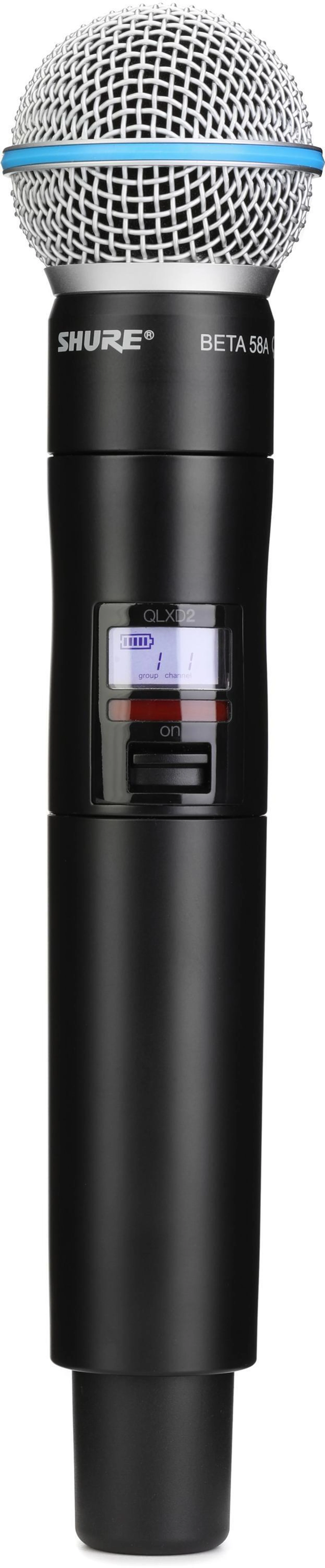 Shure QLXD2/BETA58A 无线手持麦克风发射机 - H50 频段
