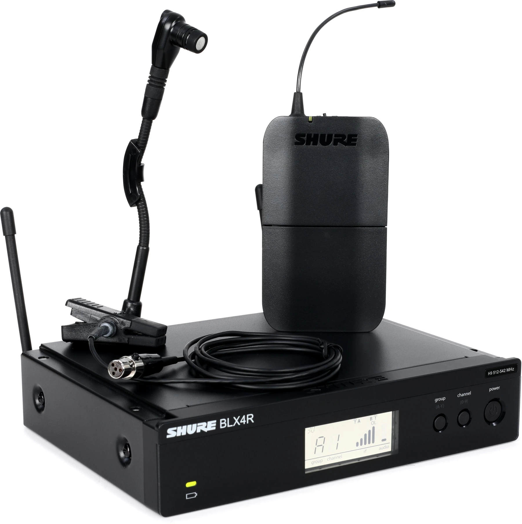 Shure BLX14R/B98 无线乐器麦克风系统 - H9 频段