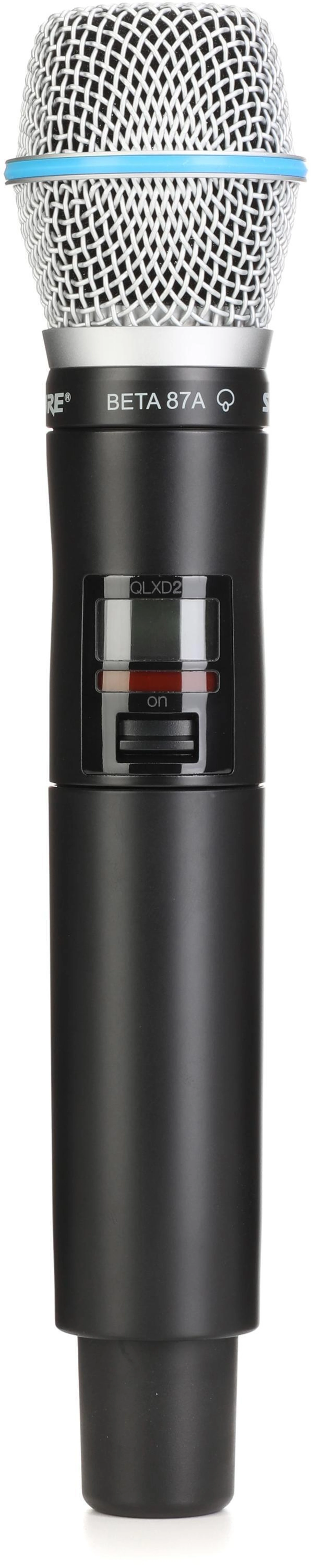 Shure QLXD2/BETA87A 无线手持式麦克风发射机 - H50 频段