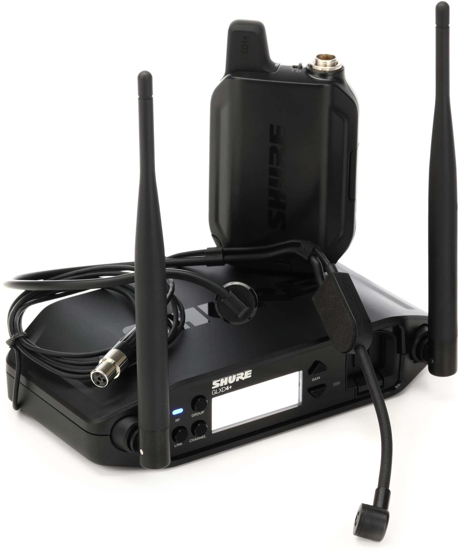 Shure GLXD14+/PGA31 数字无线头戴式系统，配备 PGA31 麦克风